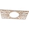 Ekena Millwork Hoover Wood Fretwork Pierced Ceiling Medallion, Alder, 20"W x 10"H x 7 3/8"ID x 1/4"T CMWP20X10X0250HOAL - alternate 2
